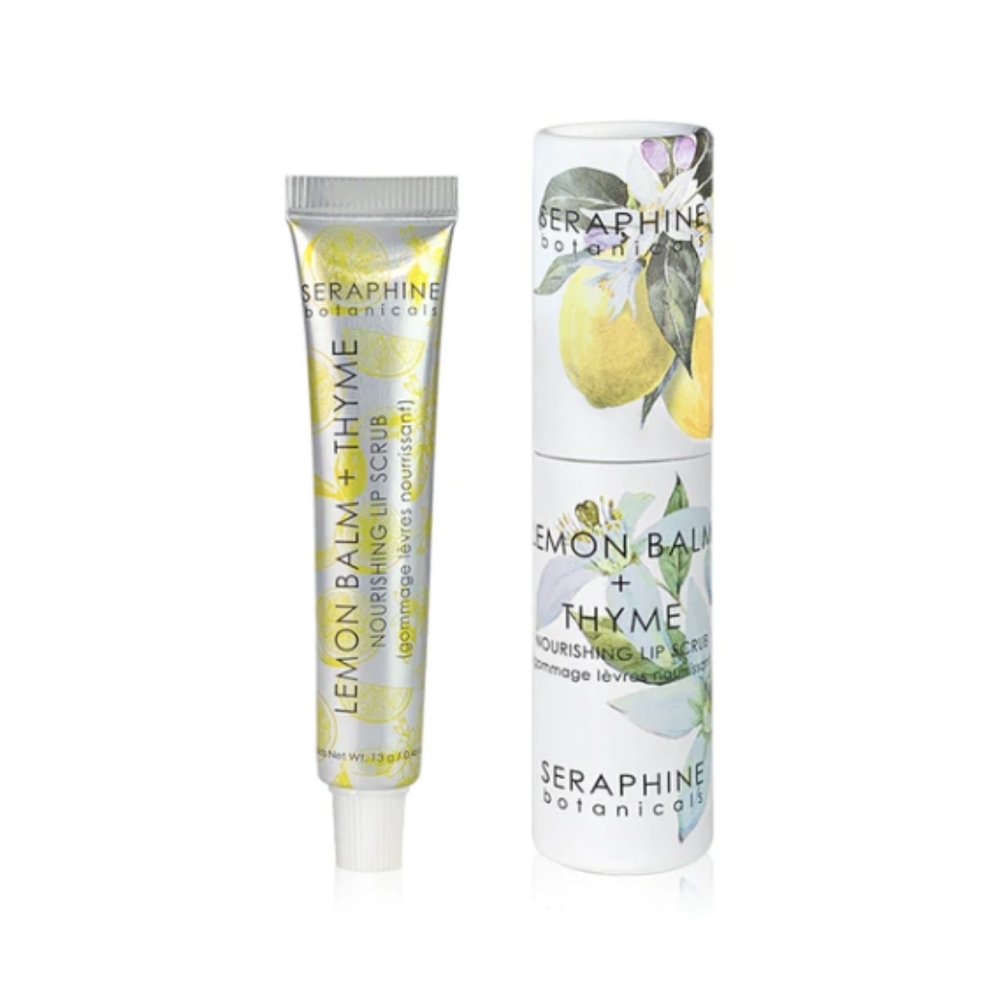 Lemon Balm + Thyme - Nourishing Lip Scrub Seraphine Botanicals
